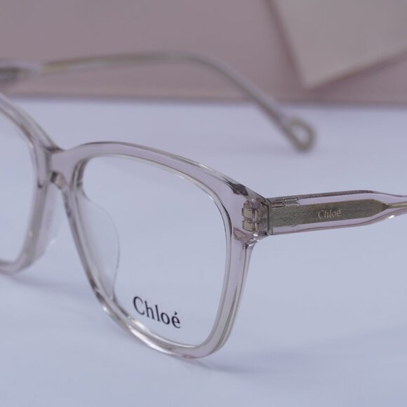 Chloe CH0084OA 003 Square Eyeglasses 55mm - Shiny Pink - Picture 4 of 10